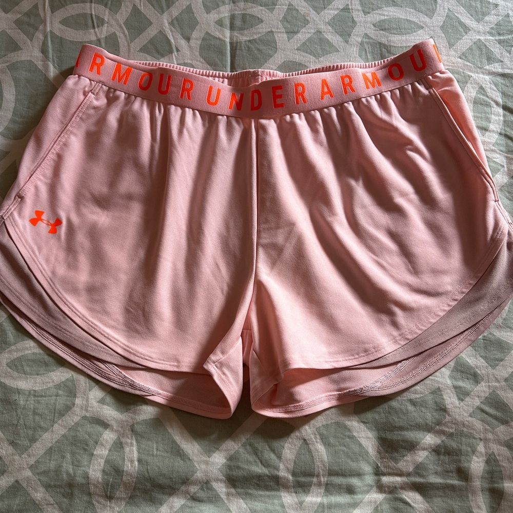 Under Armour Women's Light Pink Athletic Shorts